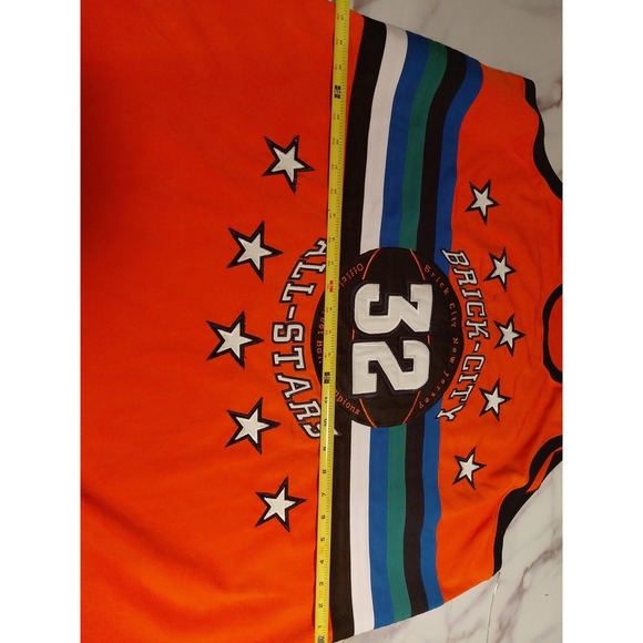 Brick City All-Stars Streetball Basketball Jersey Sz 52 Big Mens Orange #32 - Picture 7 of 12
